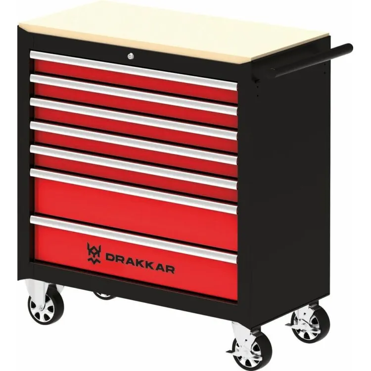 CARRO FERRAMENTAS XXL 7 GAVETAS MADEIRA DRAKKAR