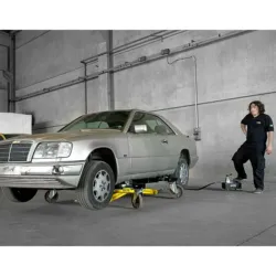 ELEVADOR TESOURA MÓVEL COM RODÍZIOS 3T