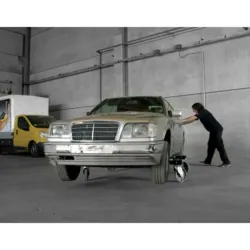 ELEVADOR TESOURA MÓVEL COM RODÍZIOS 3T