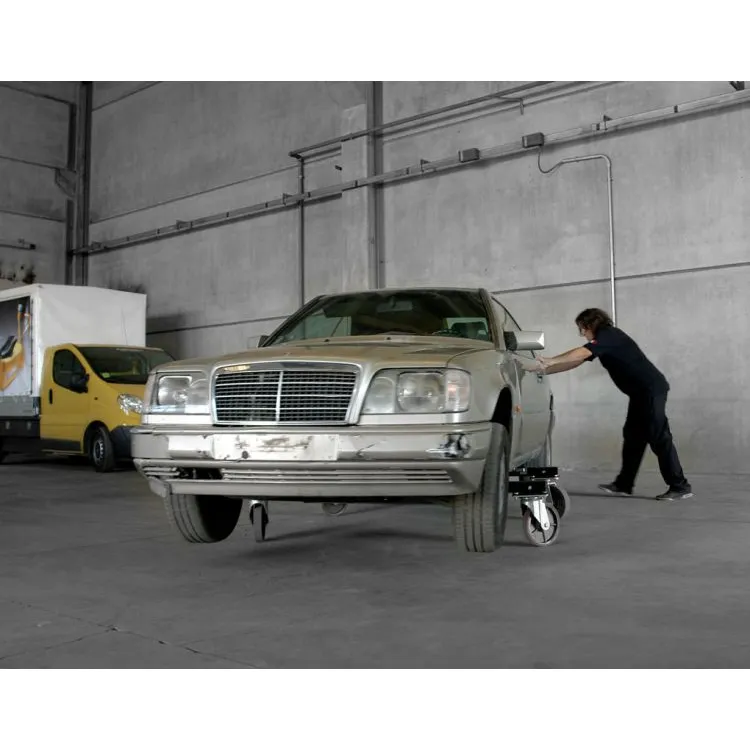 ELEVADOR TESOURA MÓVEL COM RODÍZIOS 3T