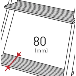 ESCADA DE ARMAZENAMENTO DOBRÁVEL SERIE ALX-PL