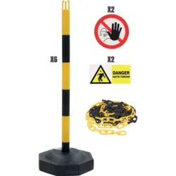 KIT BALIZAGEM ZONA TRABALHO 25M 850MM