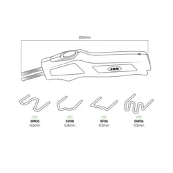 KIT SOLDADURA PLÁSTICOS PORTÁTIL JBM
