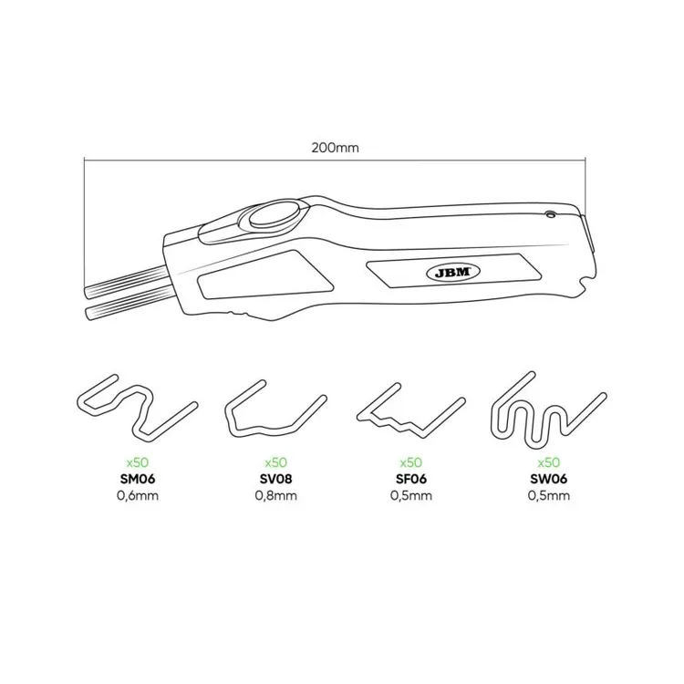 KIT SOLDADURA PLÁSTICOS PORTÁTIL JBM