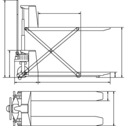 PORTA PALETES TESOURA PHH 1001W UNICRAFT