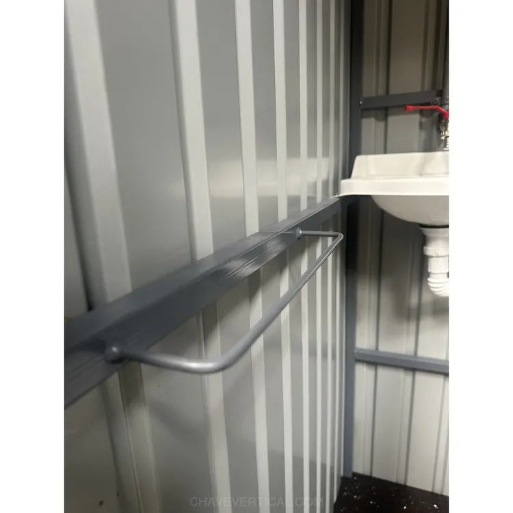 WC METÁLICO 1M2 CHAPA LACADA SANITA IMX