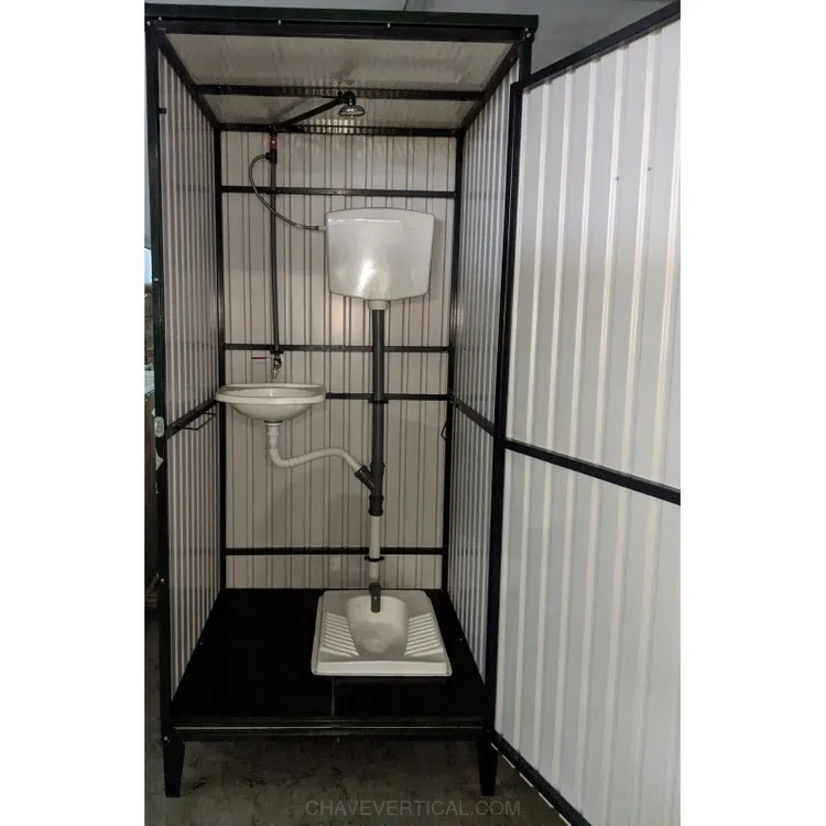 WC METÁLICO LACADO 1M2 SANITA TURCA IMX