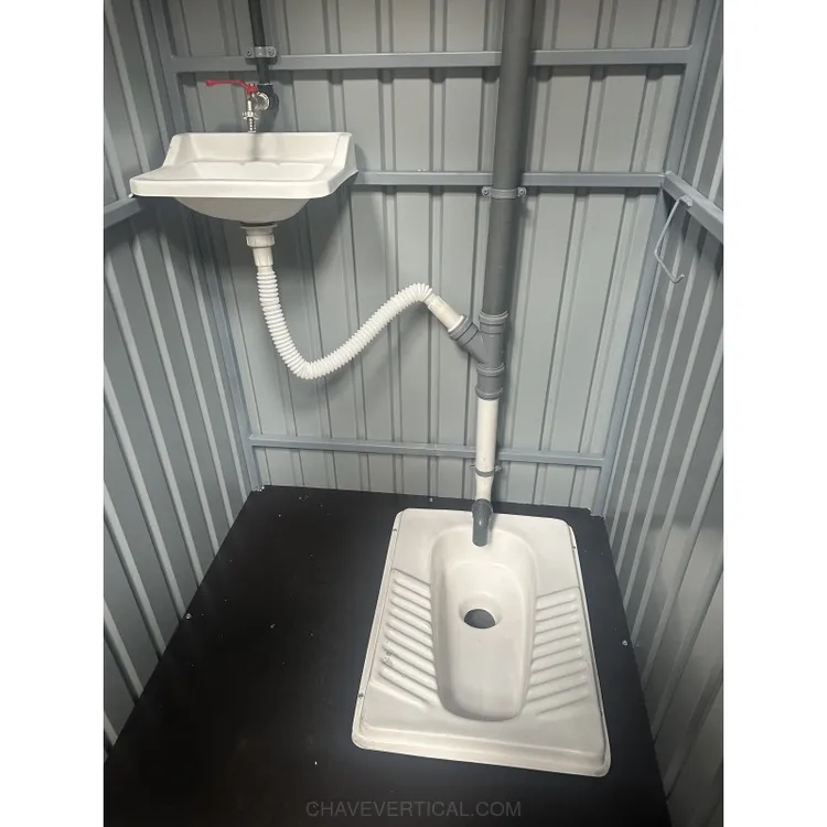 WC METÁLICO LACADO 1M2 SANITA TURCA IMX