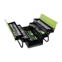 CAIXA METÁLICA FERRAMENTAS 63 PEÇAS ZINCADA JBM