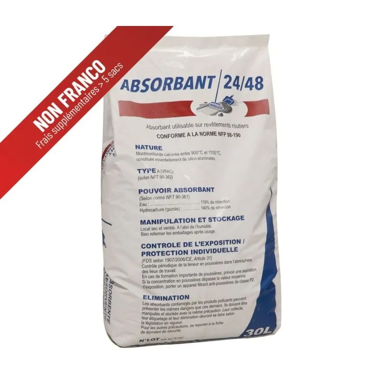 ABSORVENTE MINERAL ARGILA NATURAL 30L