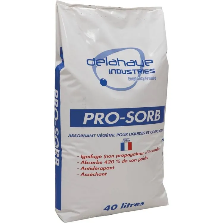 ABSORVENTE VEGETAL GRANULADO 40L 8KG