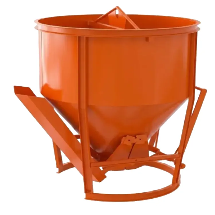 BALDE DESCARGA FUNDO CALHA 750L GRIZ