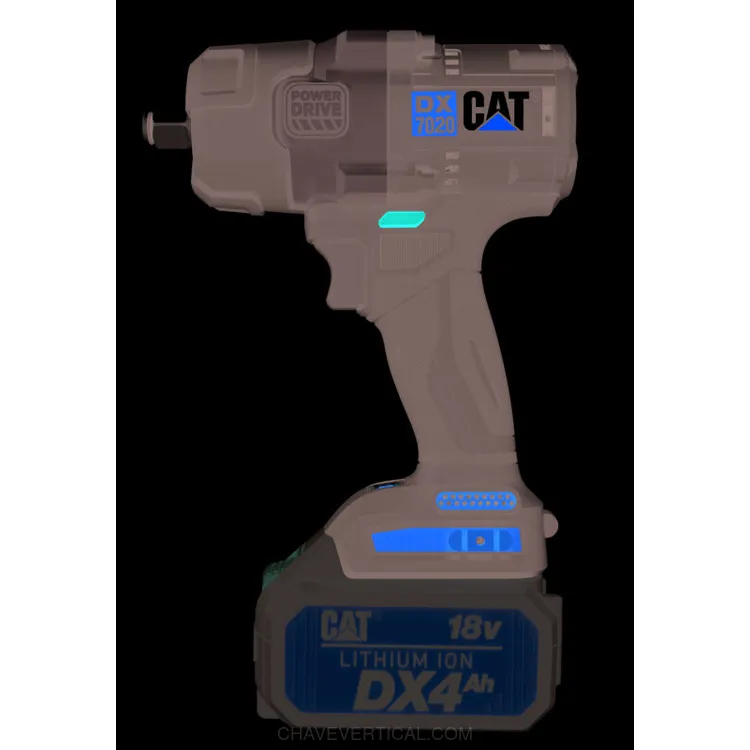 CHAVE IMPACTO 18V 880NM S BATERIA CAT