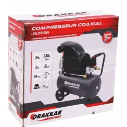 COMPRESSOR COAXIAL 24L 2CV 230V DRAKKAR