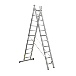 ESCADA DUPLA ALUMINIO L66 C/ 2.5 + 2.5 METROS