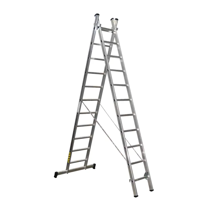 ESCADA DUPLA ALUMINIO L66 C/ 2.5 + 2.5 METROS