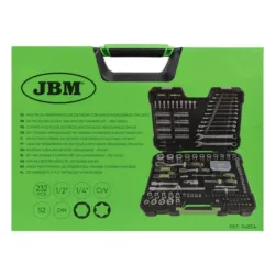 MALA DE FERRAMENTAS 232 PEÇAS HEXAGONAL JBM