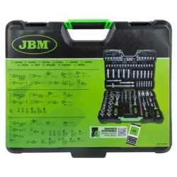 MALA FERRAMENTAS 179 PEÇAS SEXTAVADAS ZINCADA JBM