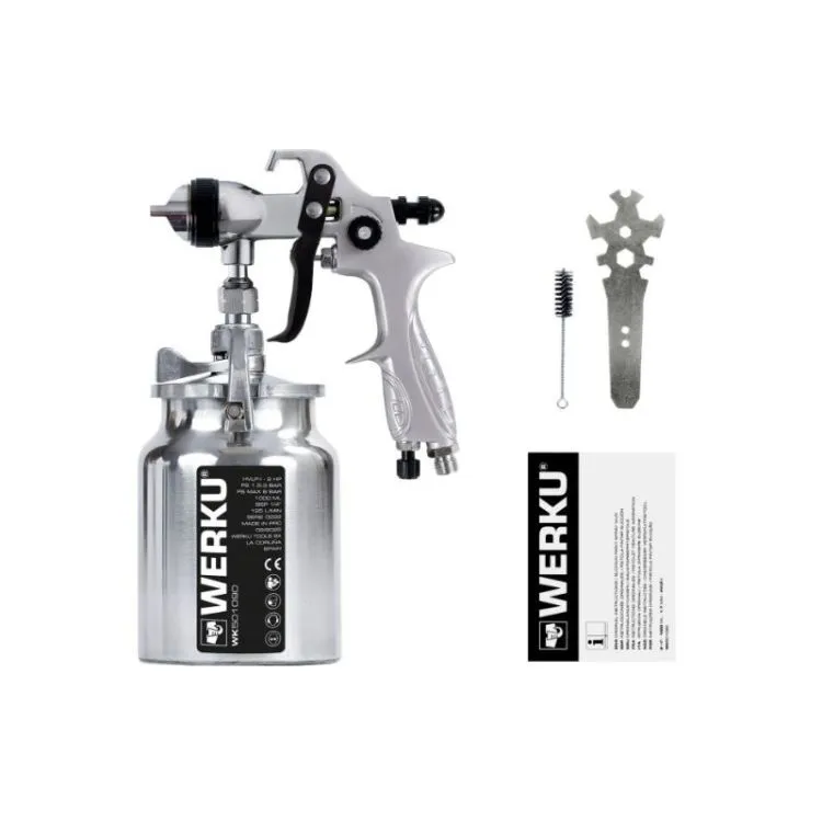 PISTOLA DE PINTAR C/ COPO 1000ML HVLP-II WERKU