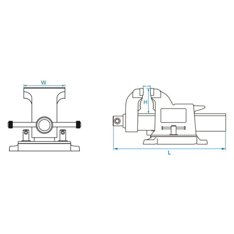 TORNO DE BANCADA DE AÇO FUNDIDO COM BASE GIRATÓRIA 360° 5' 130 MM KING TONY