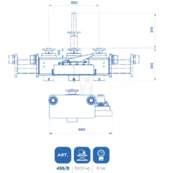 TRAVERSA DE ELEVAÇÃO HIDROPNEUMÁTICA 5000KG OMCN