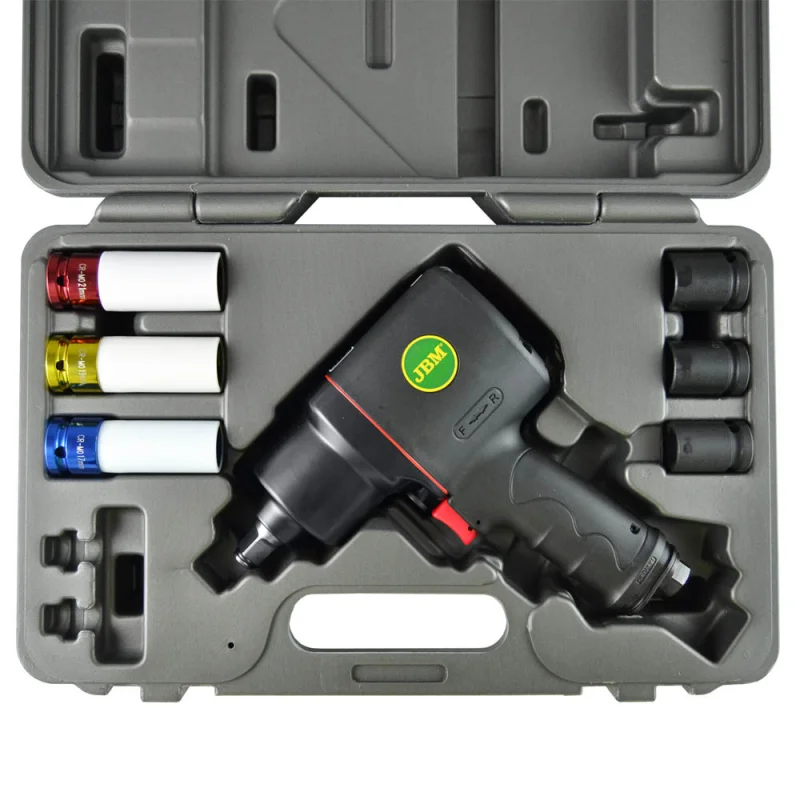 KIT PISTOLA IMPACTO 1/2" + CHAVES JBM