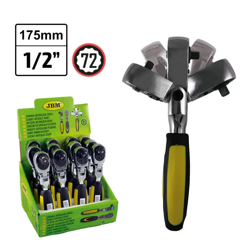 ROQUETE DE 72 DENTES ARTICULADO PEQUENO – 1/2" 175MM JBM