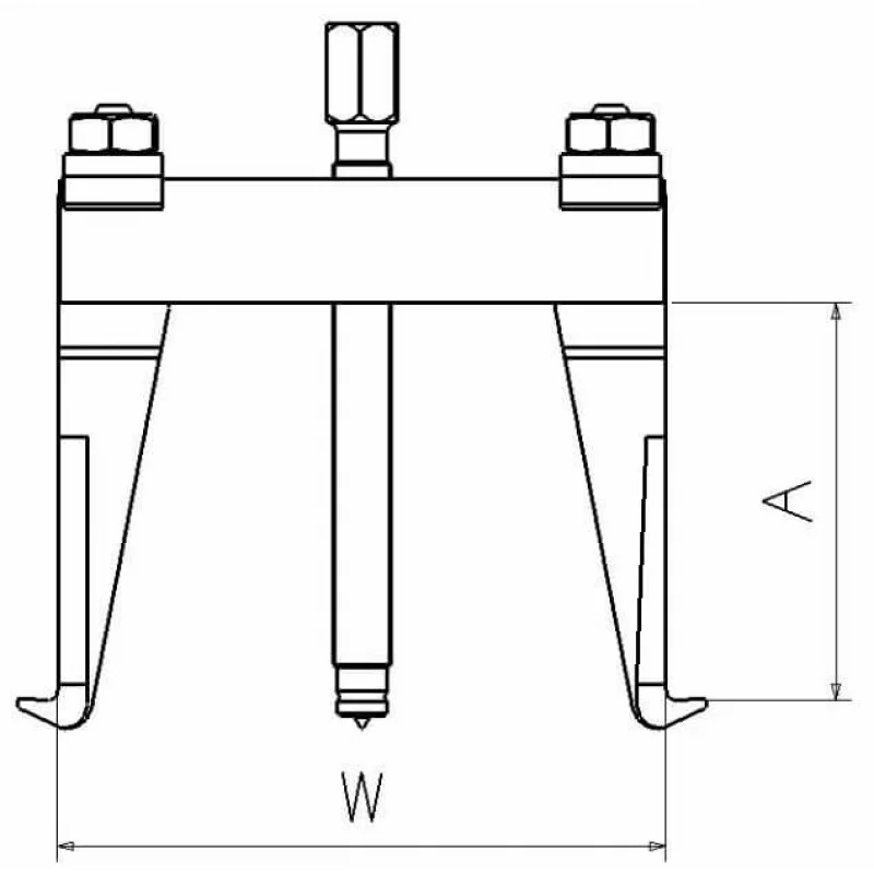 EXTRACTOR DE 2 PATAS RÍGIDAS FORZA