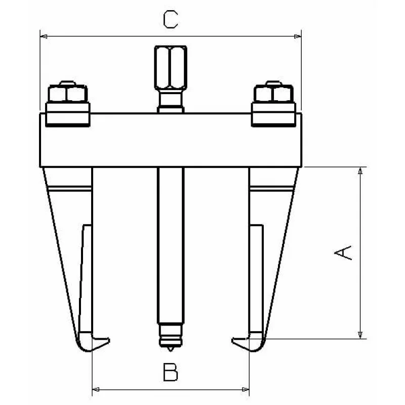 EXTRACTOR DE 2 PATAS RÍGIDAS FORZA