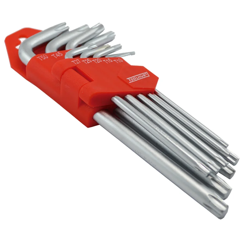 Jogo de Chaves Torx 9 Peças TOOLHUB T10-T50