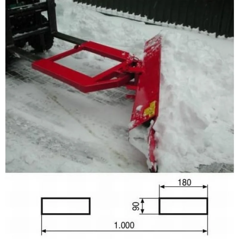 PÁ PARA RETIRAR NEVE E PRODUTOS A GRANEL P/ EMPILHADOR