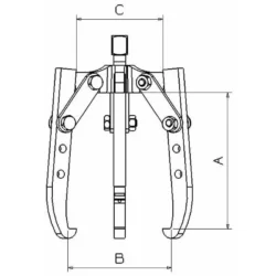 EXTRACTOR DE 2/3 PATAS OSCILANTES FORZA