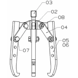EXTRACTOR DE 2/3 PATAS OSCILANTES FORZA