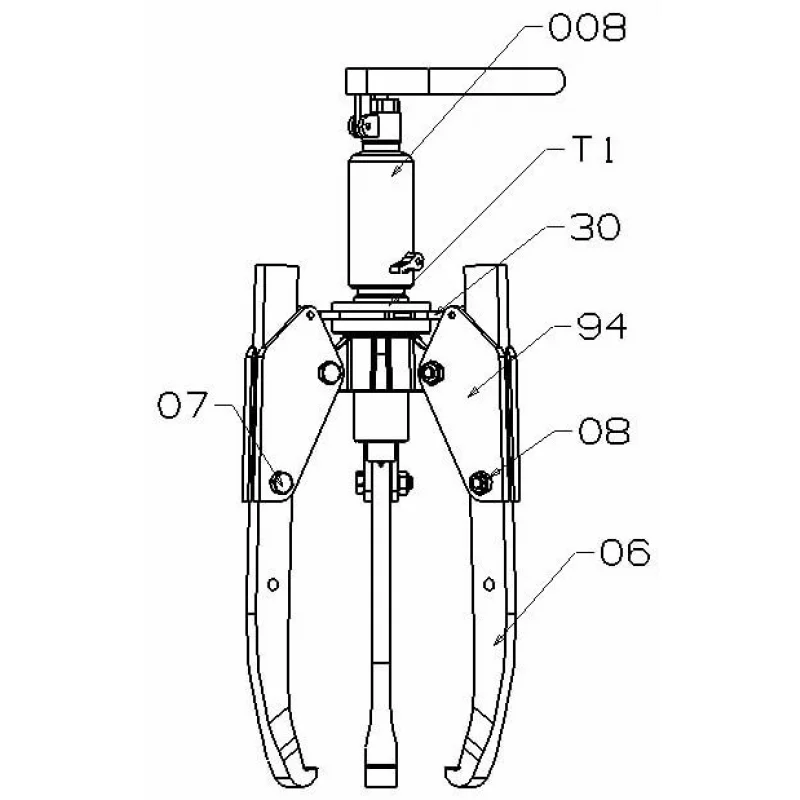 EXTRACTOR AUTOCENTRANTE HIDRÁULICO FUSO INTEGRADO FORZA