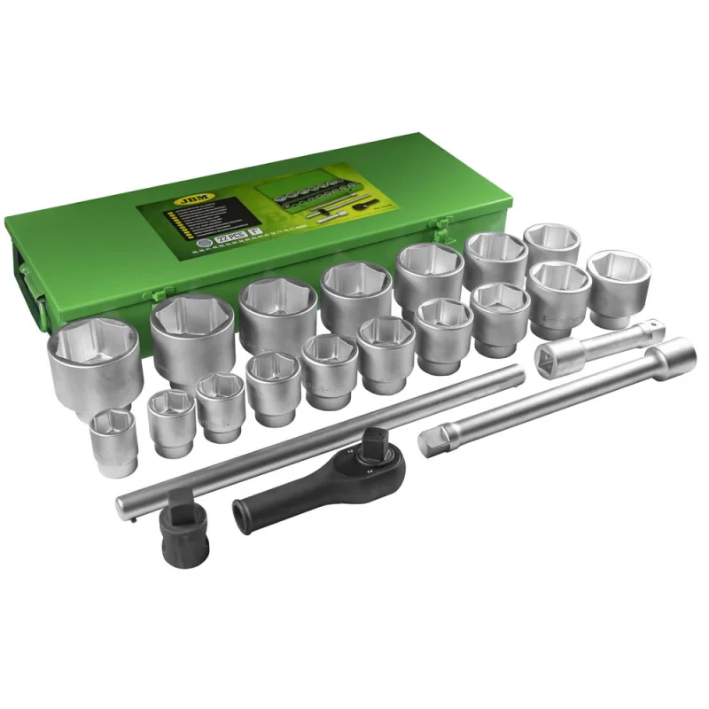 CAIXA DE FERRAMENTAS COM 22 PEÇAS AUTOCLER 1" HEXAGONAIS