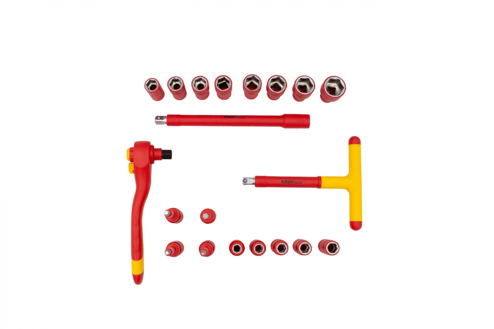 Jogo de Chaves de Caixa Isoladas VDE KROFTOOLS 1/2 20 Peças