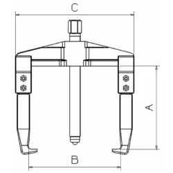 EXTRACTOR UNIVERSAL DE 2 PATAS RÍGIDAS FORZA