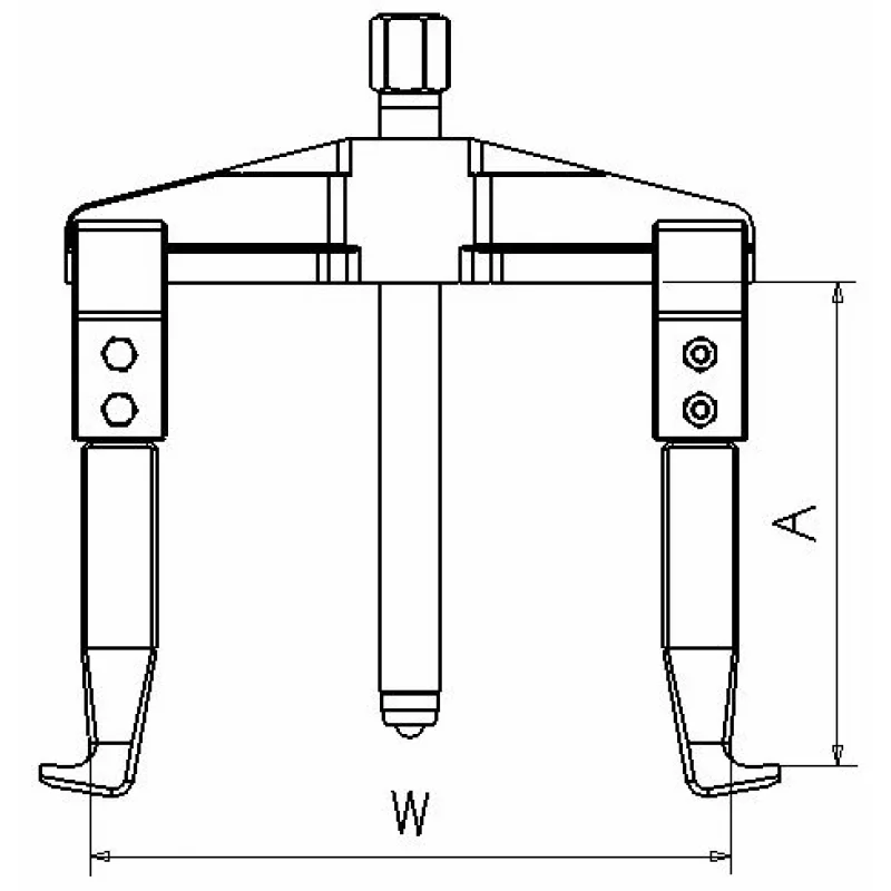 EXTRACTOR UNIVERSAL DE 2 PATAS RÍGIDAS FORZA