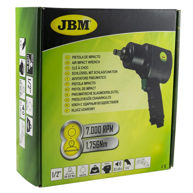 PISTOLA IMPACTO 1/2" (1756Nm) JBM