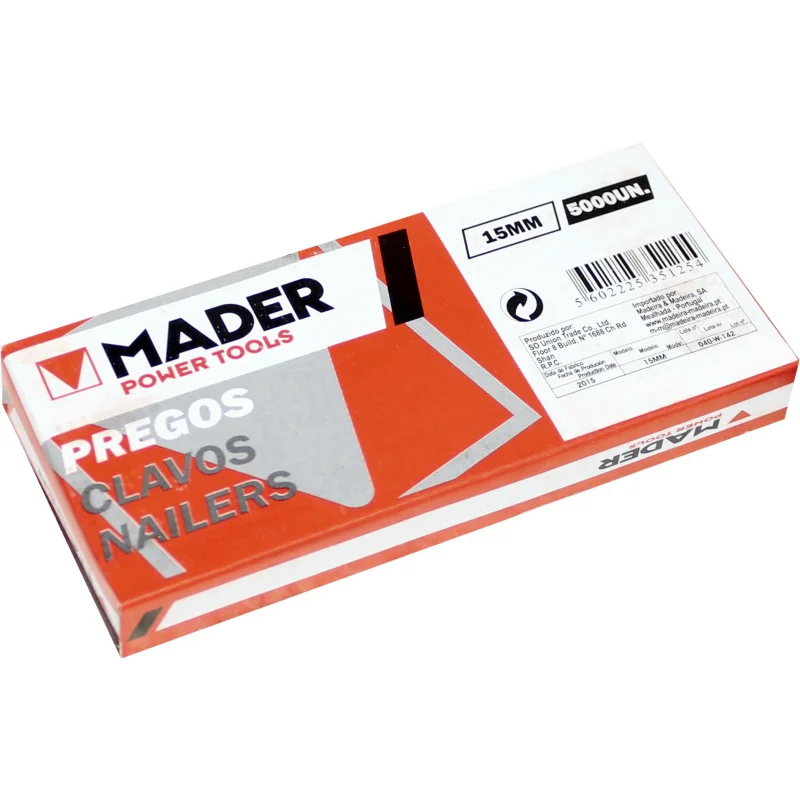 Pregos 15mm Cx5000 MADER