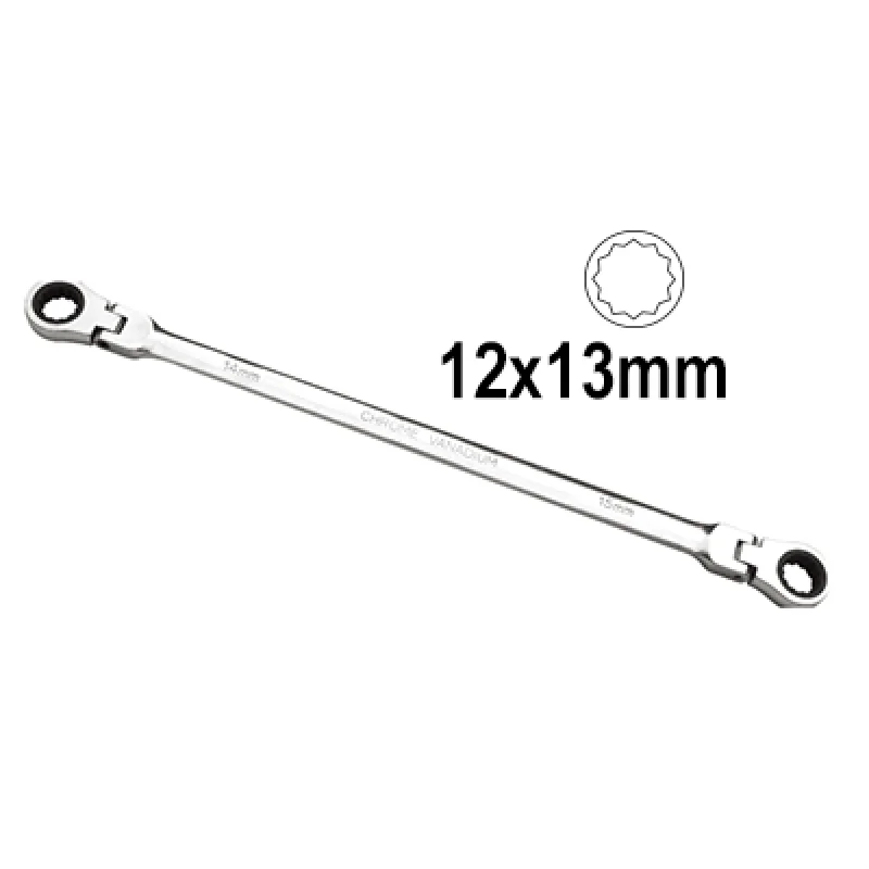 CHAVE ARTICULADA COM ROQUETE 12x13mm JBM
