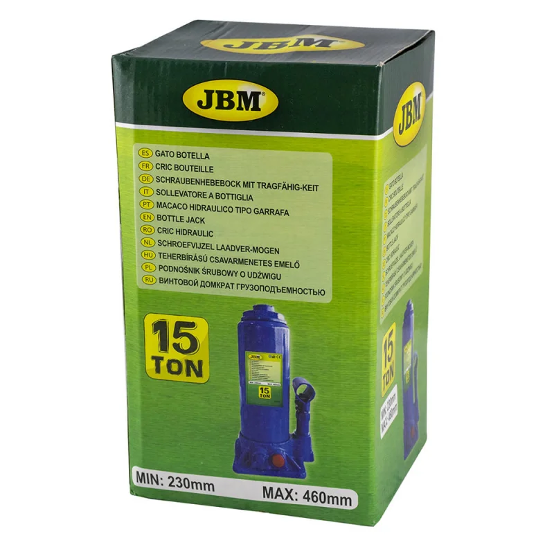 MACACO HIDRÁULICO DE GARRAFA 15T JBM