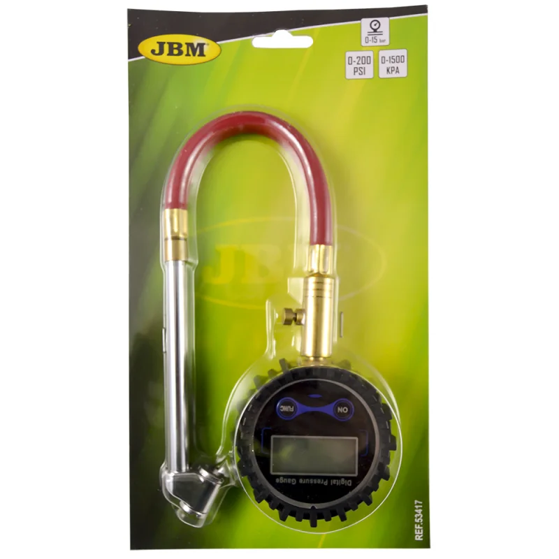 VERIFICADOR DE PRESSÃO DIGITAL COM TUBO (0-15BAR) JBM