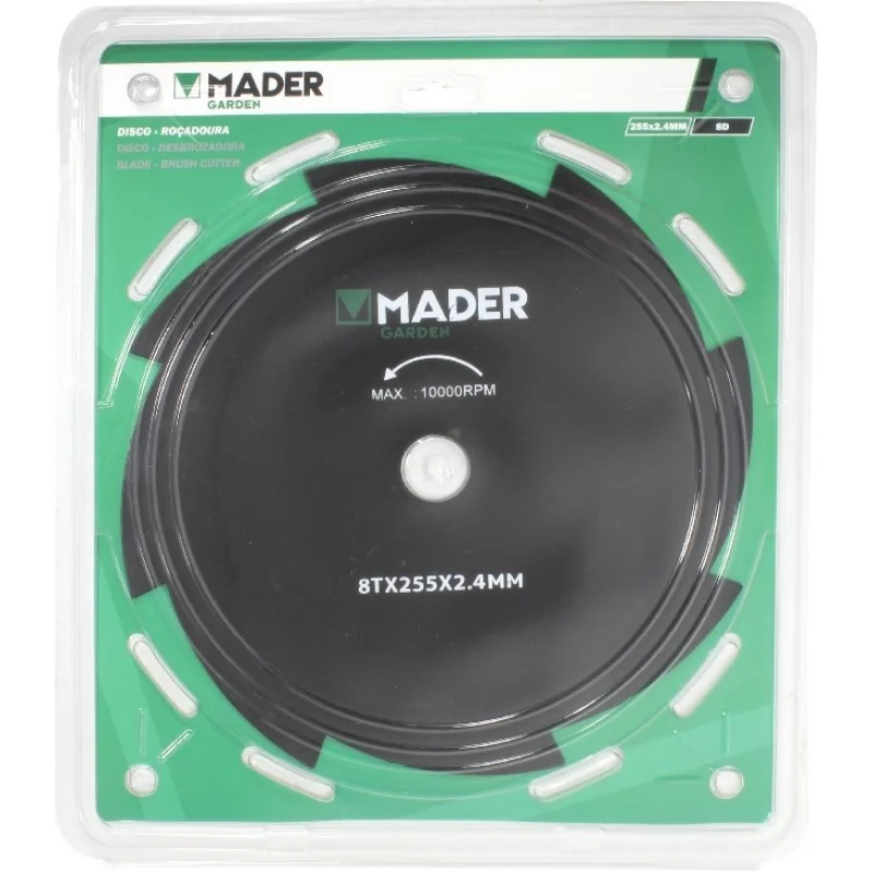 DISCO PARA ROÇADOURA 255X8 DENTES MADER
