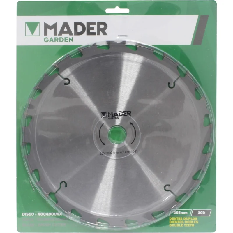 DISCO PARA ROÇADOURA 255X25.4MM 20D MADER