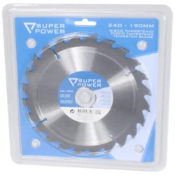 DISCO CORTE MADEIRA PASTILHADO 190MMX24D SUPER POWER