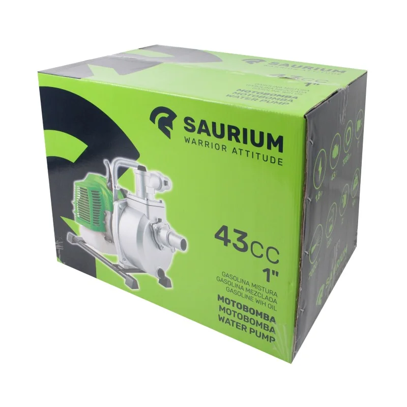 Motobomba SAURIUM 43CC 1" 7000L/H 22m
