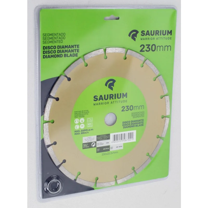 DISCO DIAMANTE SEGMENTADO 230MM SAURIUM