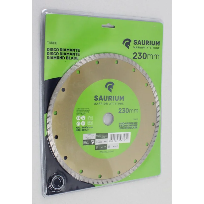 DISCO DIAMANTE 230MM-SEGMENTADO TURBO SAURIUM