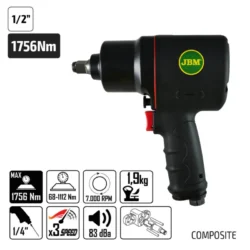 KIT PISTOLA IMPACTO 1/2" + CHAVES JBM